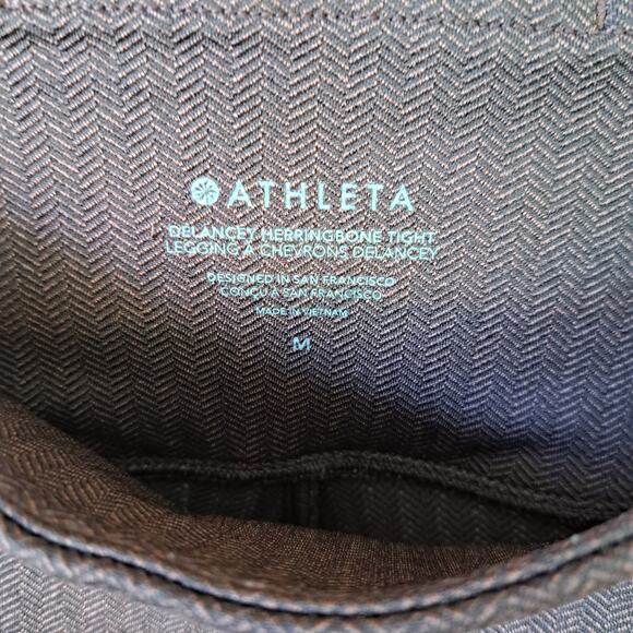 ATHLETA Delancey Herringbone Legging Tight Medium Casual Athleisure Brown - Picture 9 of 9